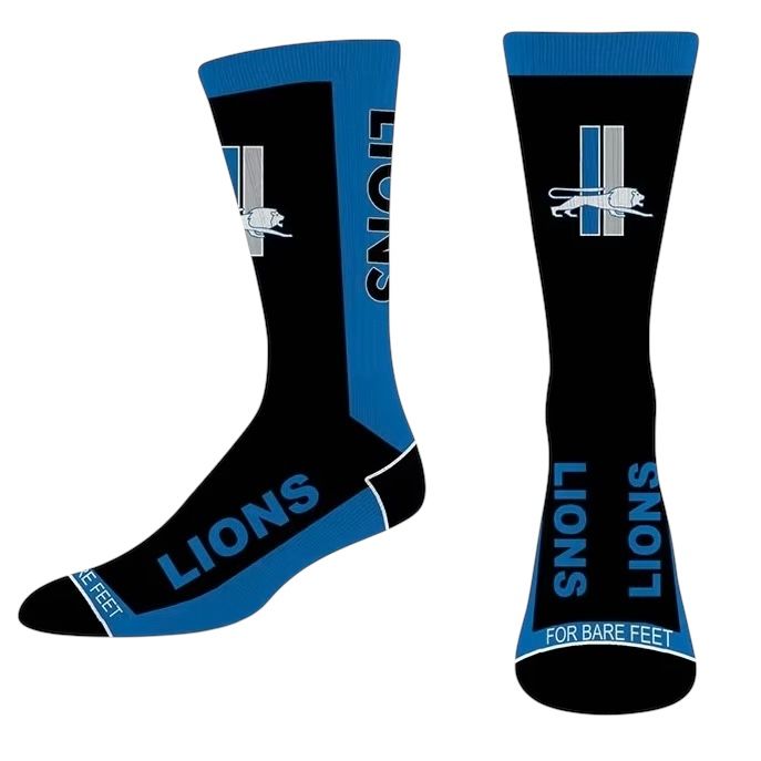Detroit Lions Men's NFL Classic MVP Crew Socks