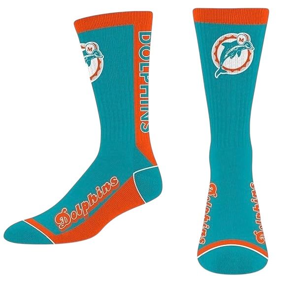 Miami Dolphins Men's NFL Classic MVP Crew Socks