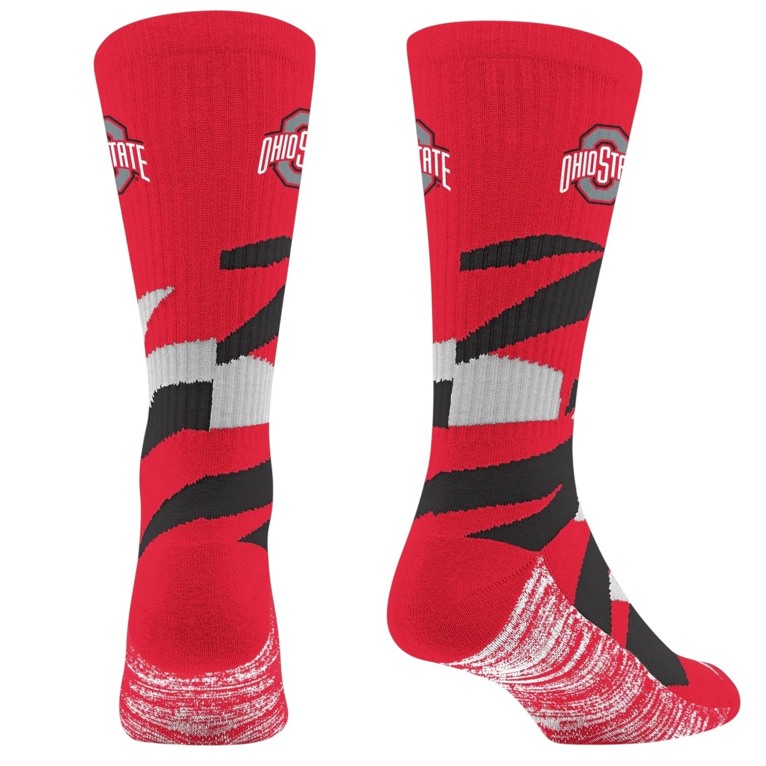 Ohio State Buckeyes Men’s Shattered Crew Socks