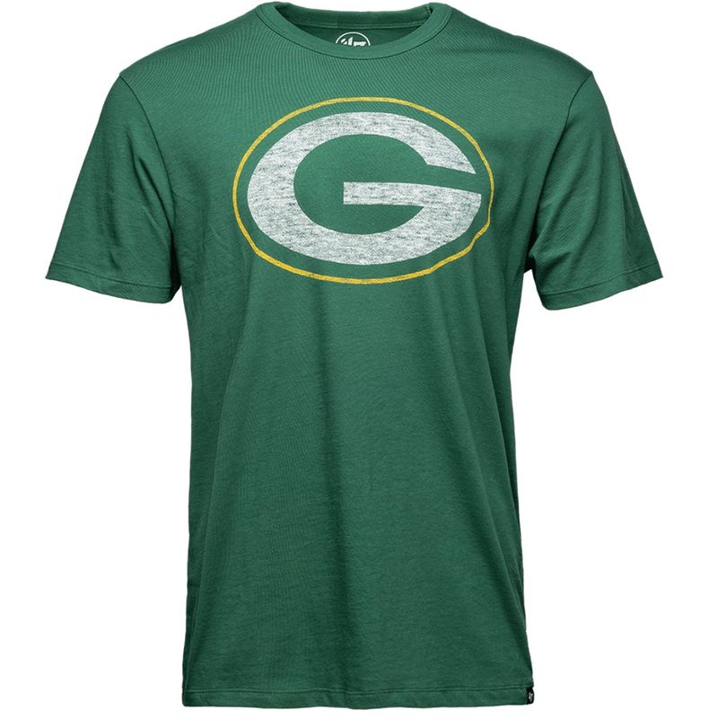 Green Bay Packers Men's Distressed Elm Green 47 Brand T-Shirt Green Bay Packers Men's Distressed Elm Green 47 Brand T-Shirt