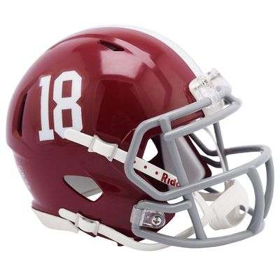 Alabama Crimson Tide 18 Riddell Speed Mini Football Helmet