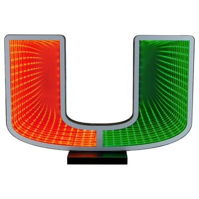 Miami Hurricanes LED Infinity Logo Light Miami Hurricanes LED Infinity Logo Light