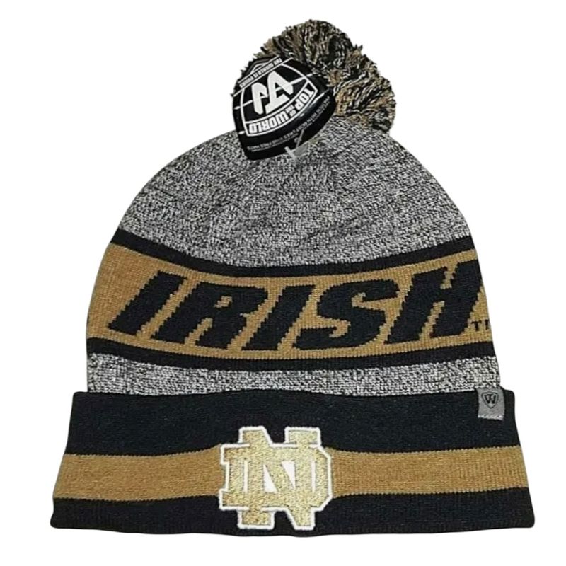 Notre Dame Fighting Irish Men's Top of the World Cuffed Pom Knit Hat Notre Dame Fighting Irish Men's Top of the World Cuffed Pom Knit Hat