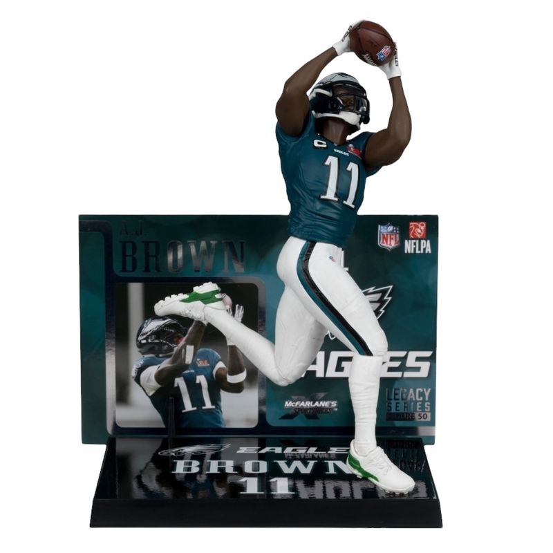 Philadelphia Eagles AJ Brown NFL McFarlane Legacy Series Figure #50 Philadelphia Eagles AJ Brown NFL McFarlane Legacy Series Figure #50