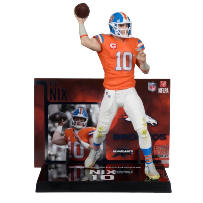 Denver Broncos Bo Nix Historic NFL McFarlane Legacy Series Figure #47 Denver Broncos Bo Nix Historic NFL McFarlane Legacy Series Figure #47