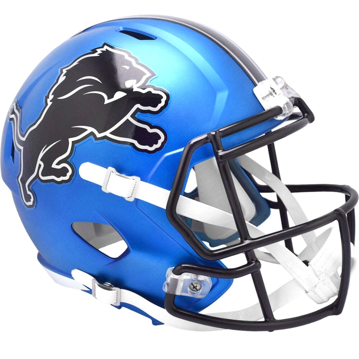 Detroit Lions Blue Alternate 2 Speed Replica Full Size Football Helmet Detroit Lions Blue Alternate 2 Speed Replica Full Size Football Helmet