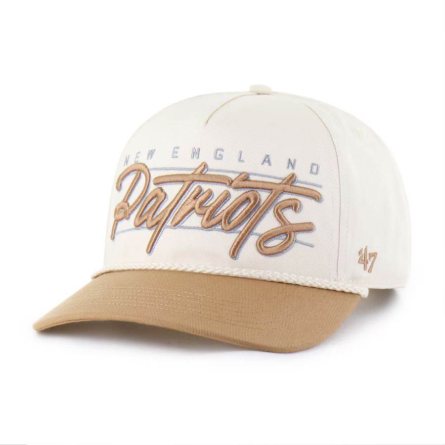 New England Patriots Men’s Natural Condor Two-Tone 47 Hitch Adjustable Hat