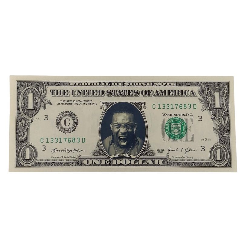 Bijan Robinson Famous Face Dollar Bill Bijan Robinson Famous Face Dollar Bill