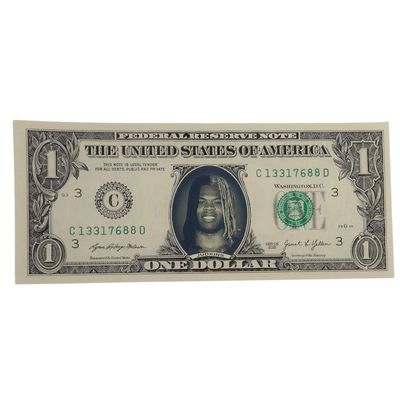 Quinshon Judkins Famous Face Dollar Bill