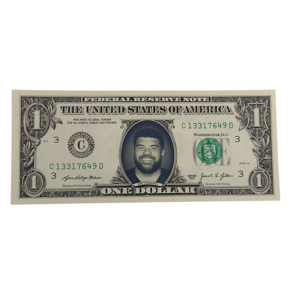 Cam Heyward Famous Face Dollar Bill