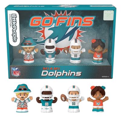 Miami Dolphins TeenyMates Four-Piece NFL Collector Set
