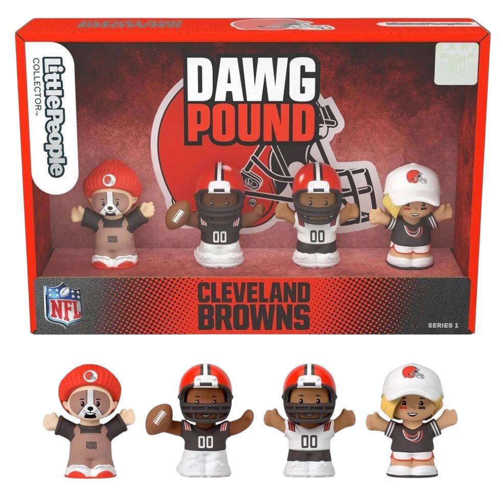 Cleveland Browns TeenyMates Four-Piece NFL Collector Set Cleveland Browns TeenyMates Four-Piece NFL Collector Set