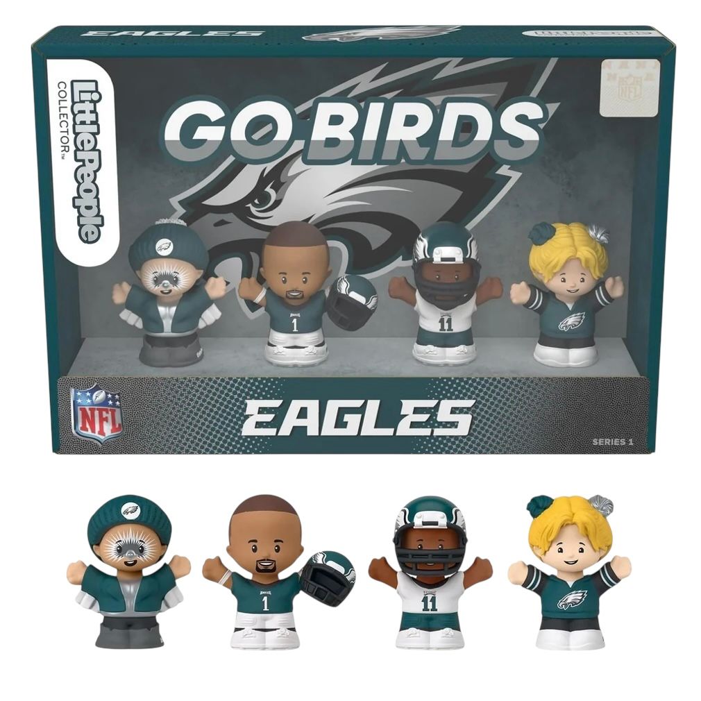 Philadelphia Eagles TeenyMates Little People Four-Piece NFL Collector Set Philadelphia Eagles TeenyMates Little People Four-Piece NFL Collector Set