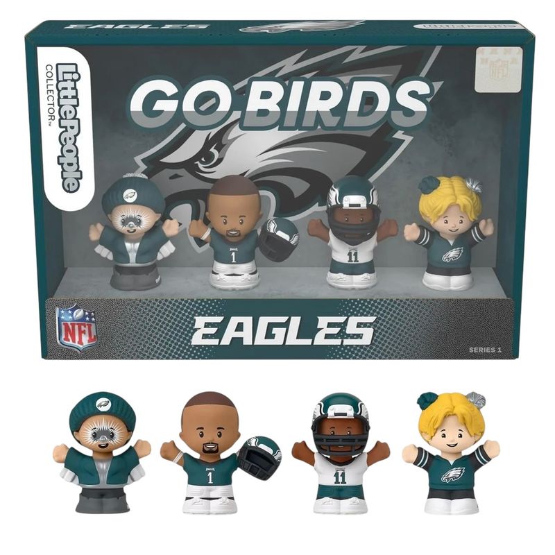 Philadelphia Eagles TeenyMates Little People Four-Piece NFL Collector Set Philadelphia Eagles TeenyMates Little People Four-Piece NFL Collector Set