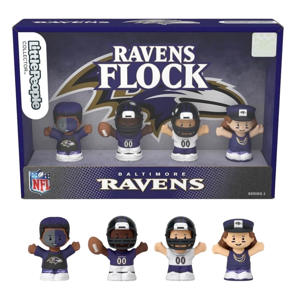 Baltimore Ravens Fisher-Price Little People Four-Piece NFL Collector Set Baltimore Ravens Fisher-Price Little People Four-Piece NFL Collector Set