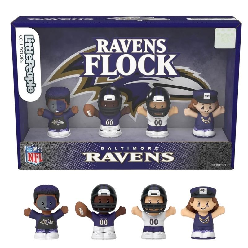 Baltimore Ravens Fisher-Price Little People Four-Piece NFL Collector Set Baltimore Ravens Fisher-Price Little People Four-Piece NFL Collector Set