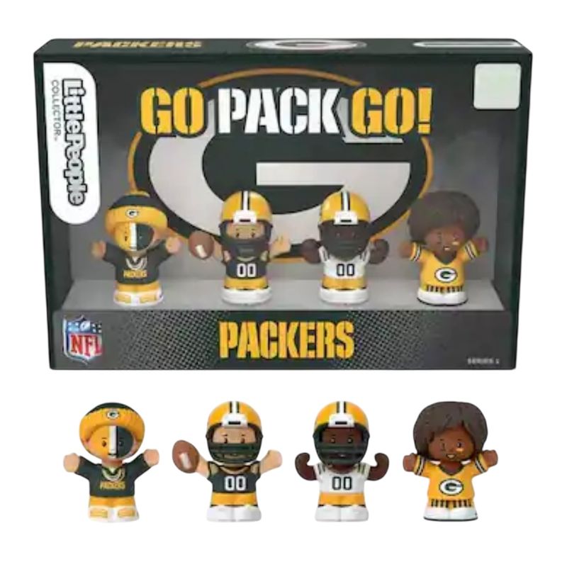 Green Bay Packers Fisher-Price Little People Four-Piece NFL Collector Set