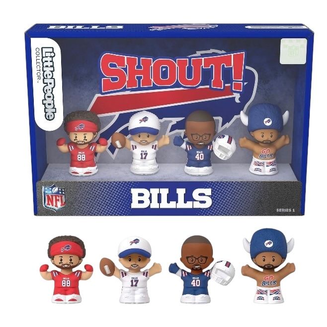 Buffalo Bills TeenyMates Four-Piece NFL Collector Set