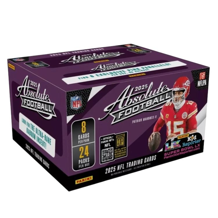 2025 Panini Absolute NFL Football 192ct Retail Display Box 2025 Panini Absolute NFL Football 192ct Retail Display Box