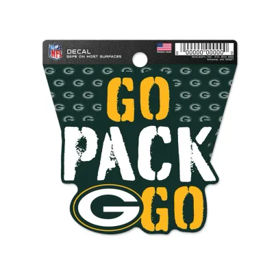 Green Bay Packers Go Pack Go  3" x 3" Decal