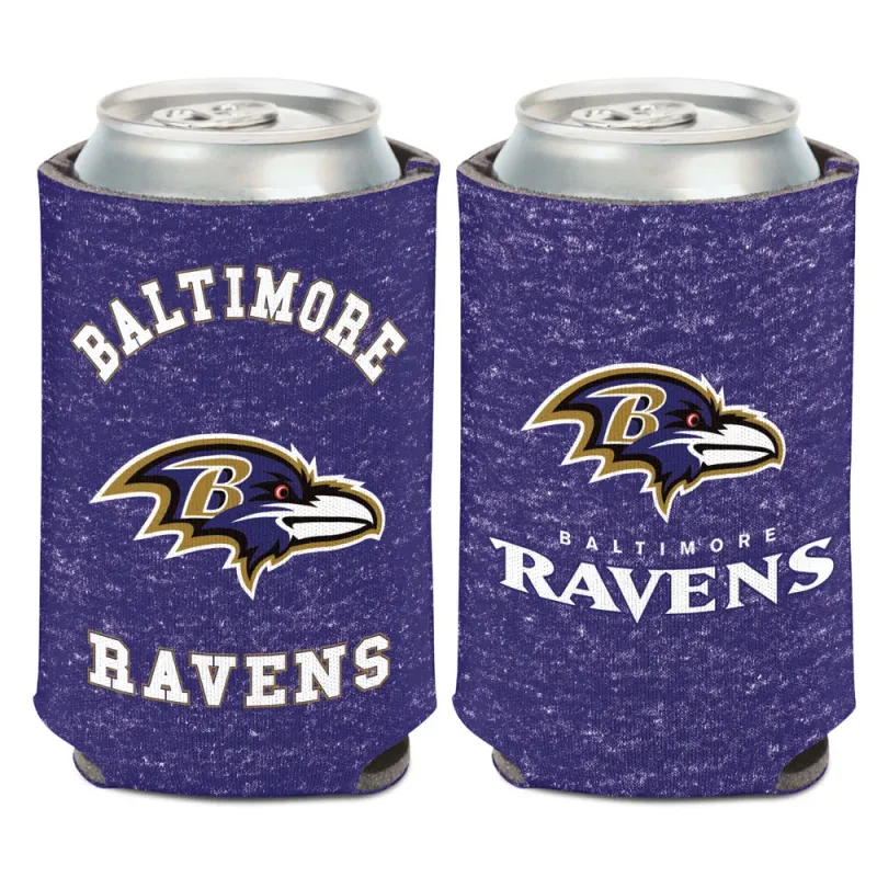 Baltimore Ravens Weathered 12 Ounce Can Cooler Koozie