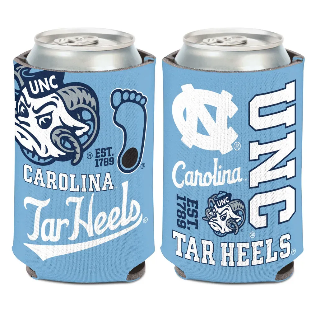 North Carolina Tar Heels Established 12 Ounce Can Cooler Koozie