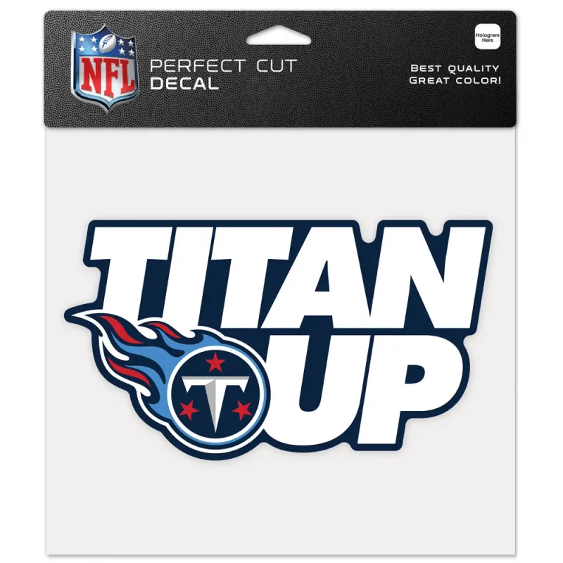 Tennessee Titans Titan Up 8" x 8" Perfect Cut Color Decal
