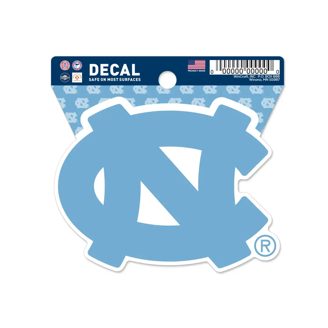 North Carolina Tar Heels Mascot 3" x 3" Decal