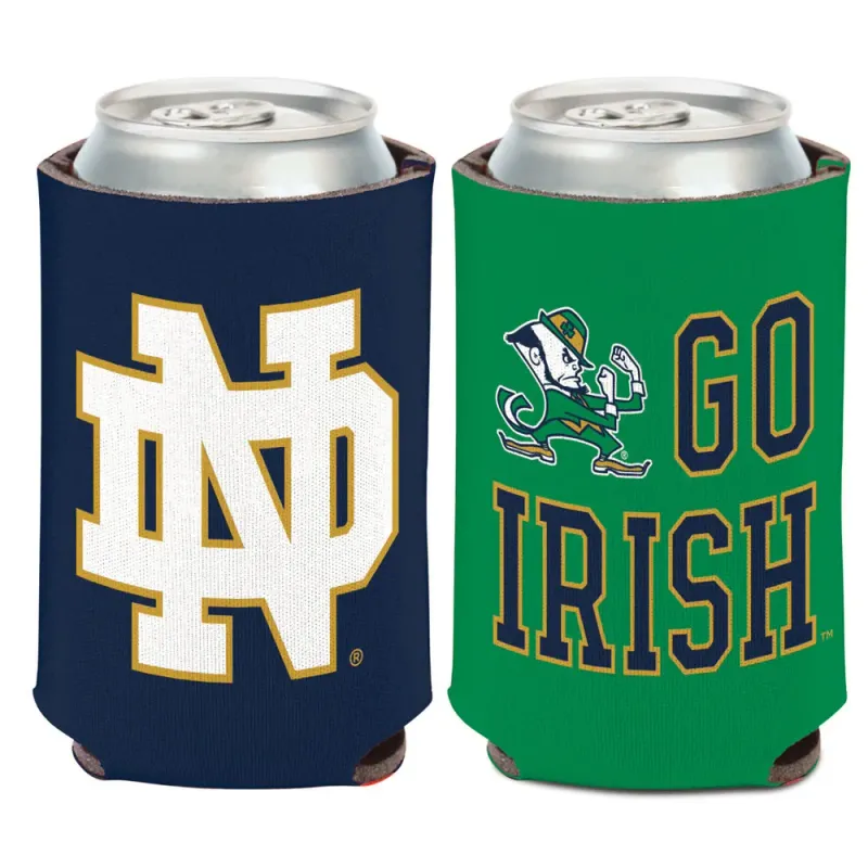Notre Dame Fighting Irish Go Irish 12 Ounce Can Cooler Koozie Notre Dame Fighting Irish Go Irish 12 Ounce Can Cooler Koozie