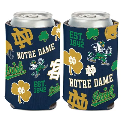 Notre Dame Fighting Irish Established 12 Ounce Can Cooler Koozie Notre Dame Fighting Irish Established 12 Ounce Can Cooler Koozie