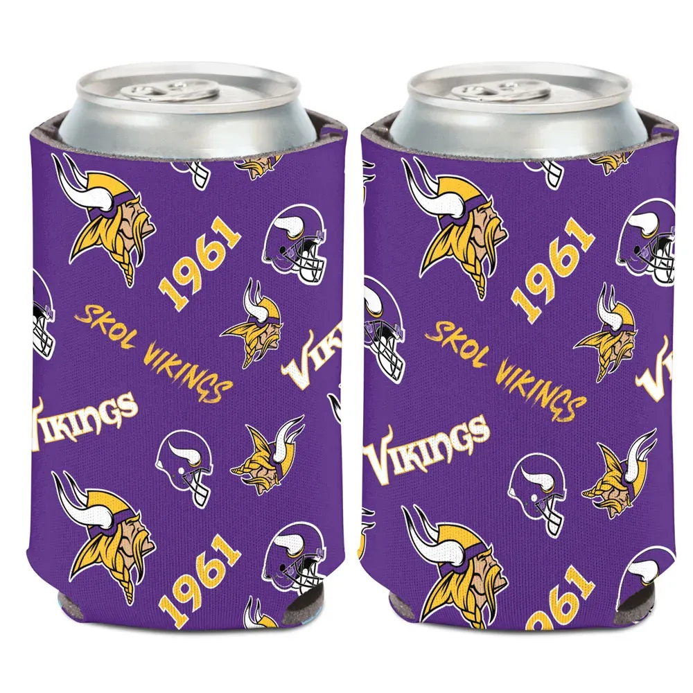 Minnesota Vikings Skol 12 Ounce Can Cooler Koozie