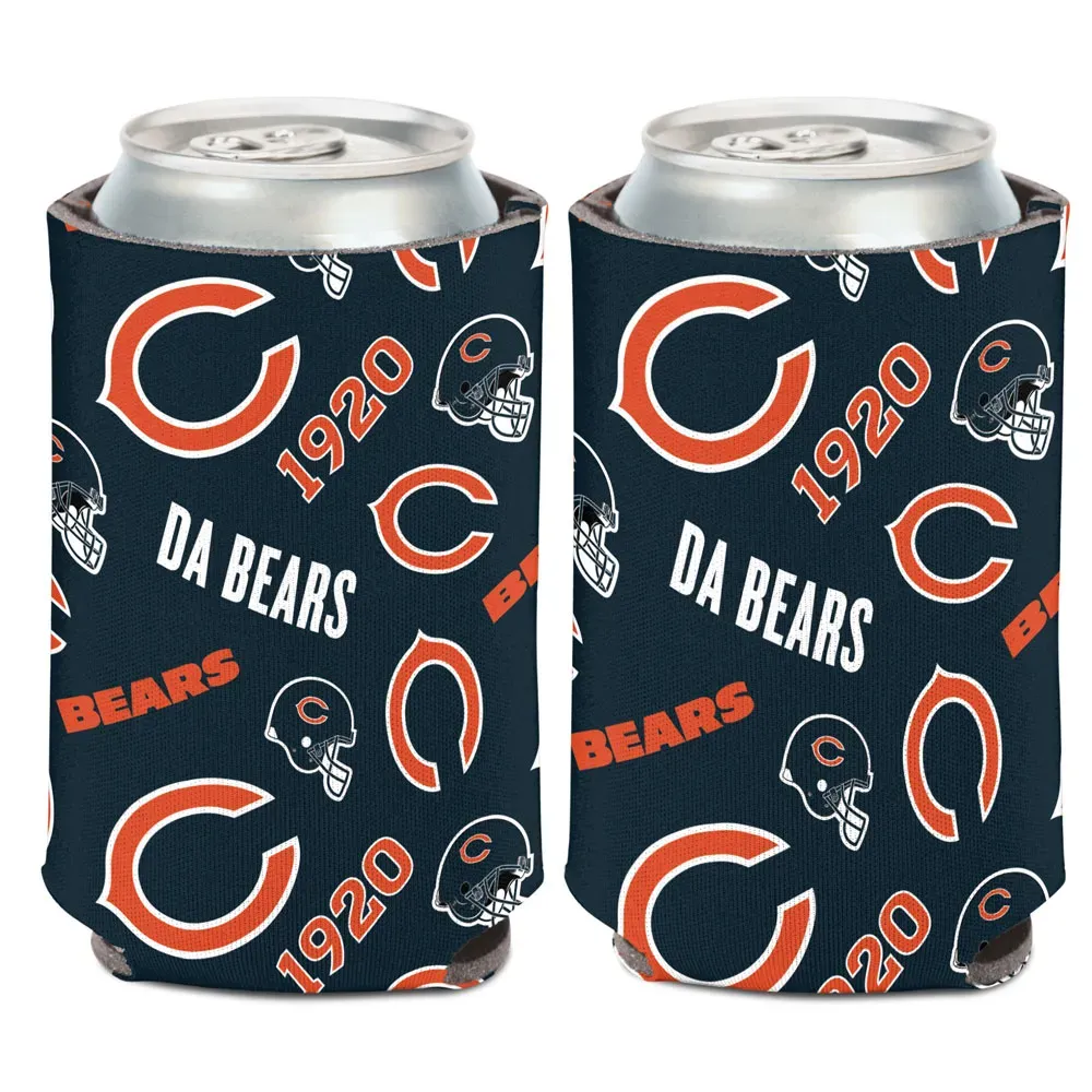 Chicago Bears Established 12 Ounce Can Cooler Koozie Chicago Bears Established 12 Ounce Can Cooler Koozie