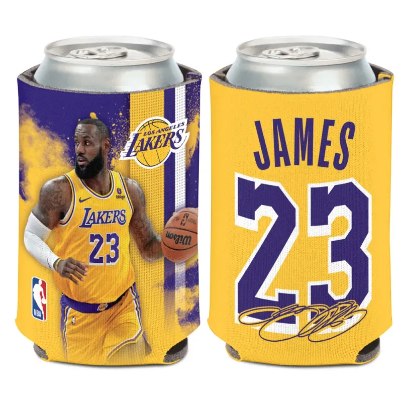 Los Angeles Lakers Lebron James 12 Ounce Can Cooler Koozie