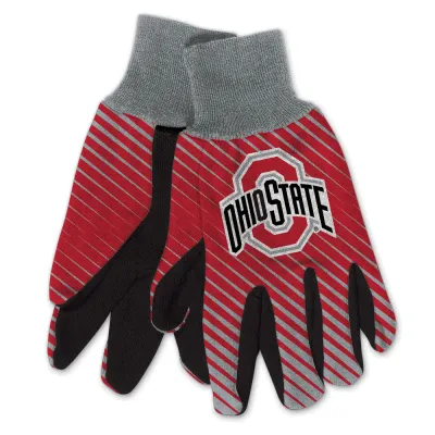 Ohio State Buckeyes Striped Utility Gloves