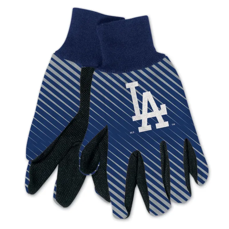 Los Angeles Dodgers Striped Utility Gloves Los Angeles Dodgers Striped Utility Gloves