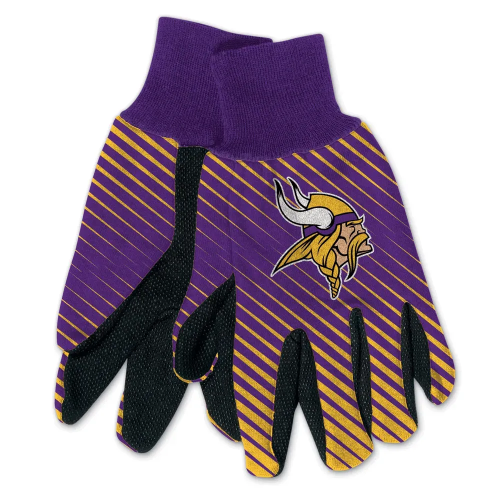 Minnesota Vikings Striped Utility Gloves