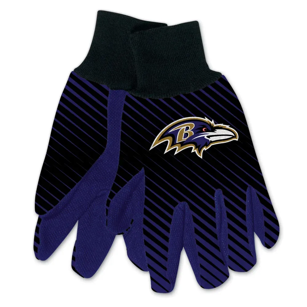 Baltimore Ravens Striped Utility Gloves