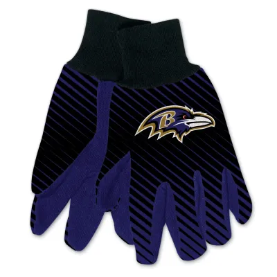 Baltimore Ravens Striped Utility Gloves Baltimore Ravens Striped Utility Gloves