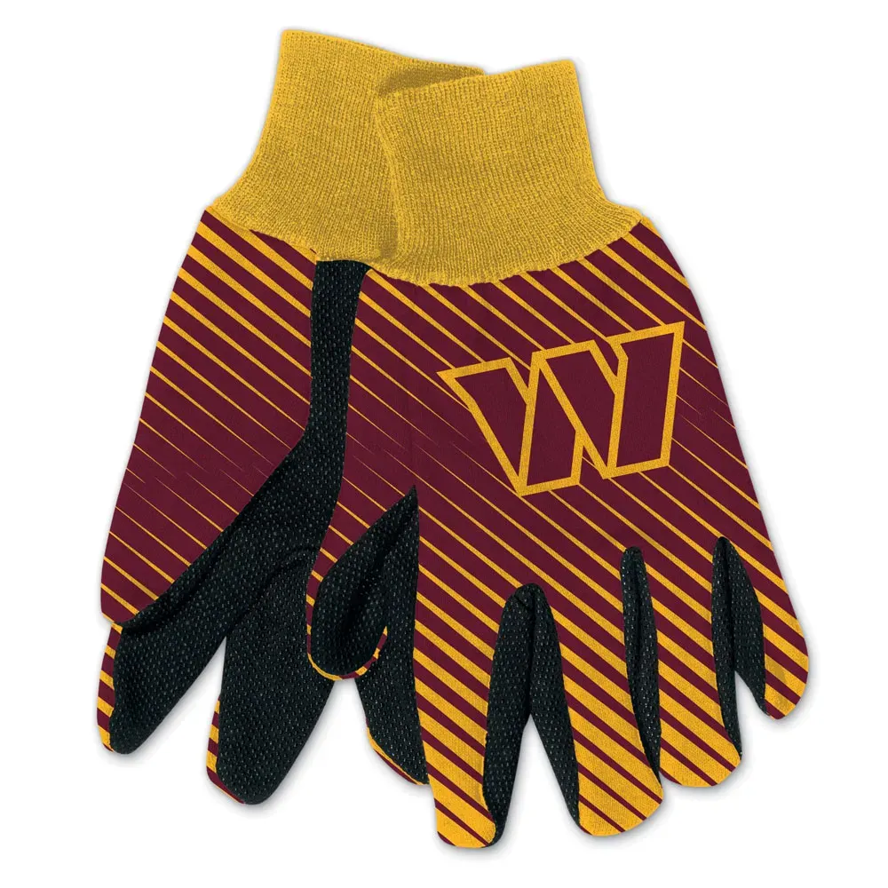 Washington Commanders Striped Utility Gloves