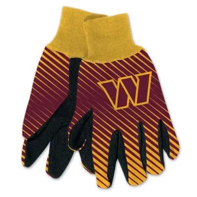 Washington Commanders Striped Utility Gloves