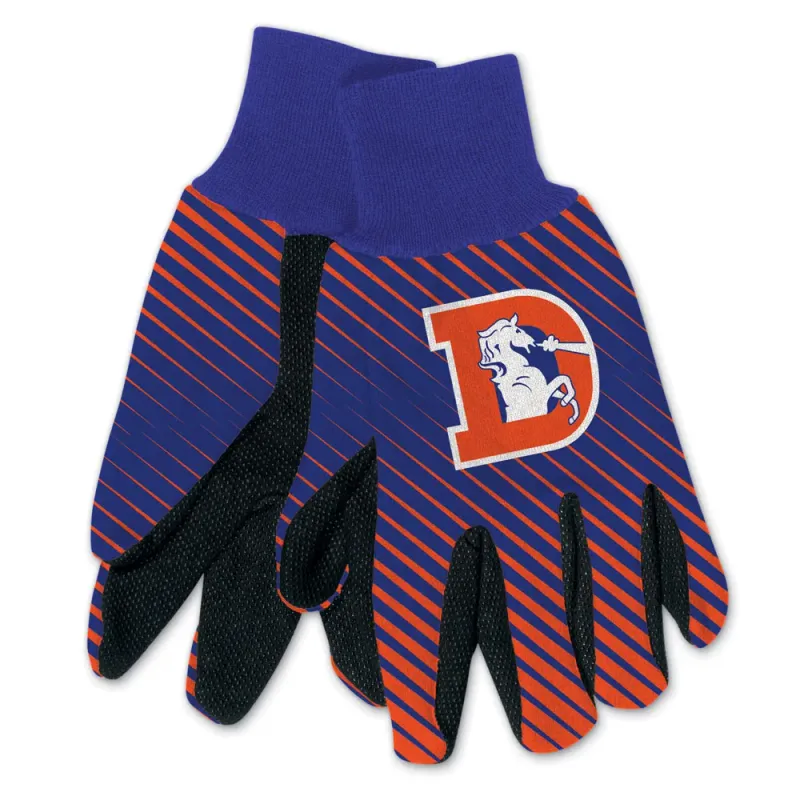 Denver Broncos Retro Striped Utility Gloves Denver Broncos Retro Striped Utility Gloves