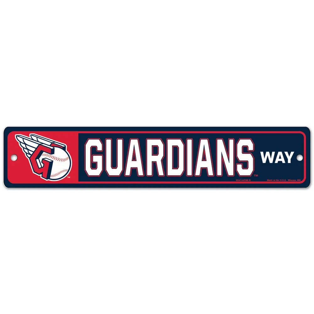 Cleveland Guardians 3.75" x 19" Team Street Sign