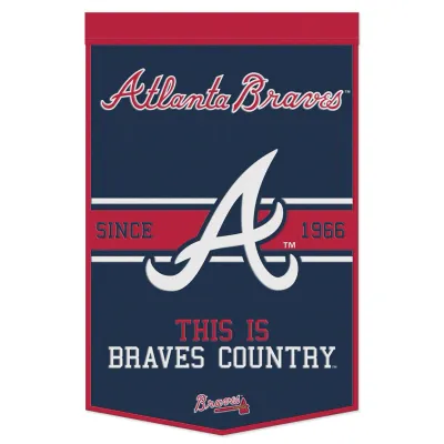 Atlanta Braves Country 24 x 38 Wool Banner