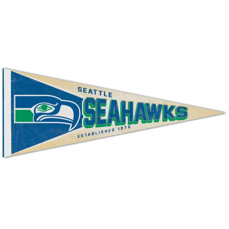 Seattle Seahawks Historic 12 Seattle Seahawks Historic 12" x 30" Premium Pennant