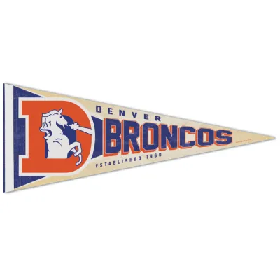 Denver Broncos Historic 12" x 30" Premium Pennant