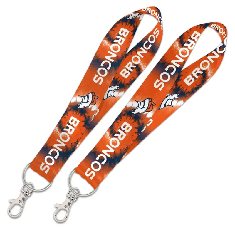 Denver Broncos Tie Dye Key Strap Lanyard Denver Broncos Tie Dye Key Strap Lanyard