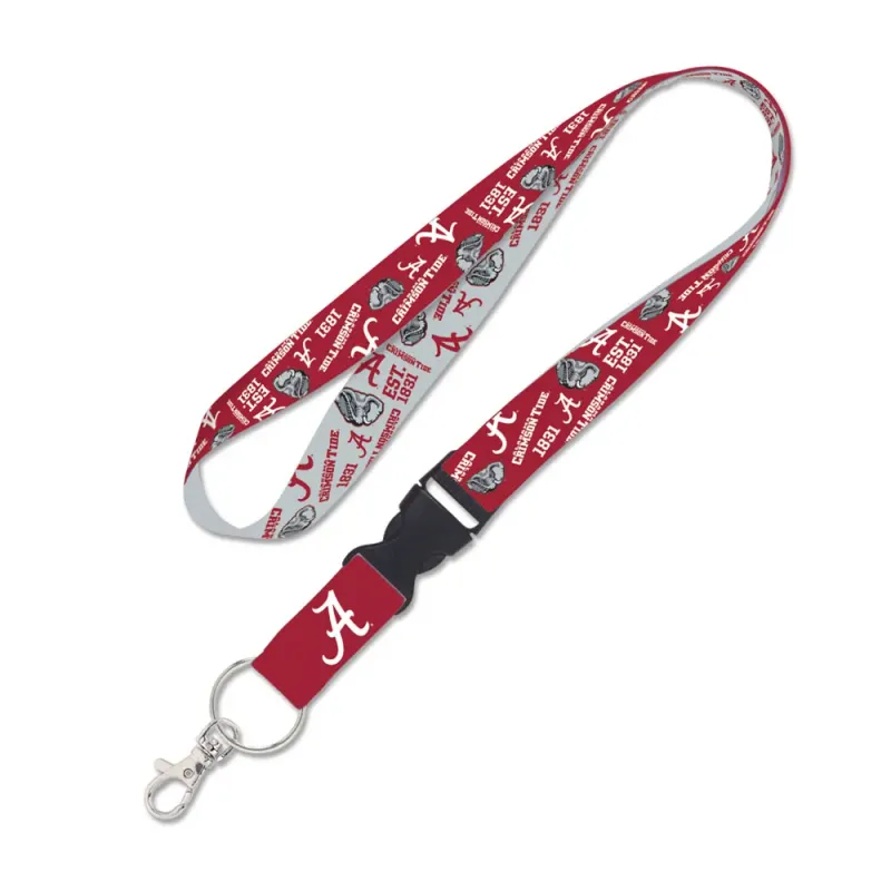 Alabama Crimson Tide All Over Print 1" Lanyard