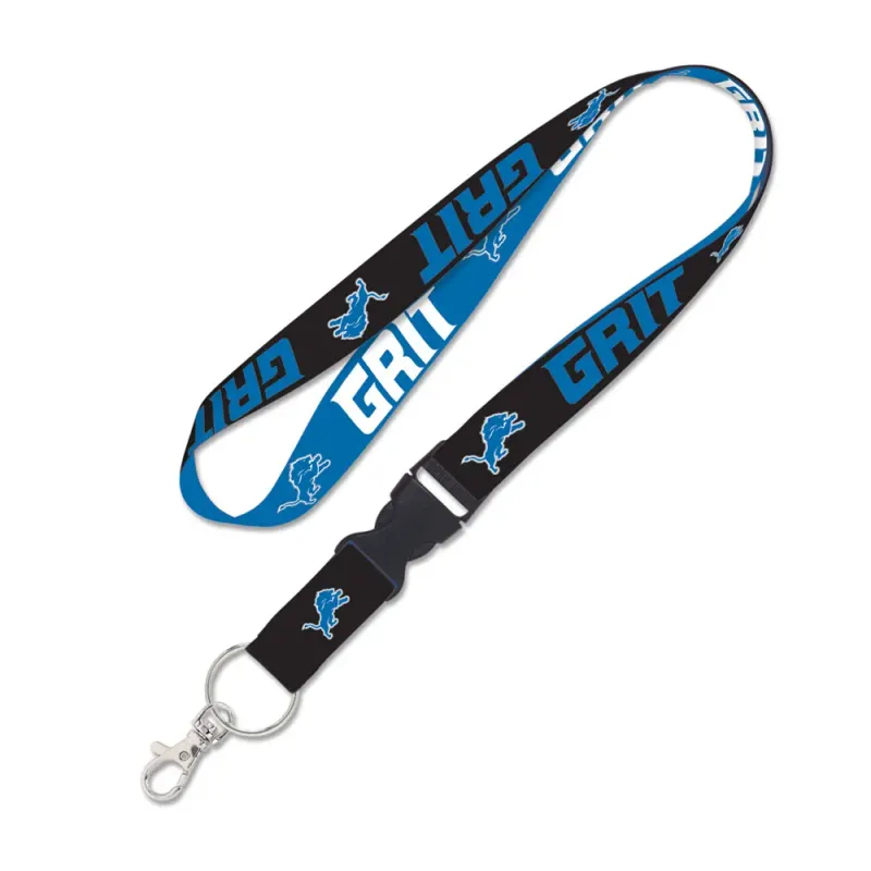 Detroit Lions Grit 1 Detroit Lions Grit 1" Lanyard