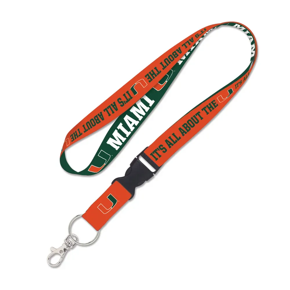 Miami Hurricanes It's All About The U 1" Lanyard