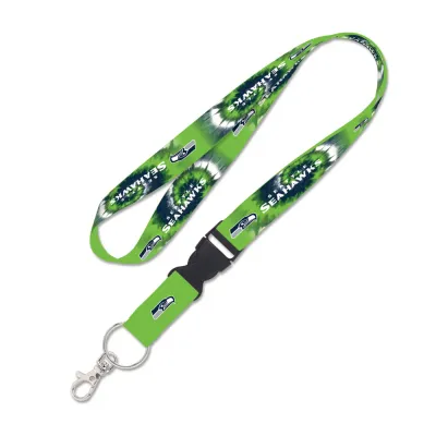 Seattle Seahawks Tie Dye 1" Lanyard